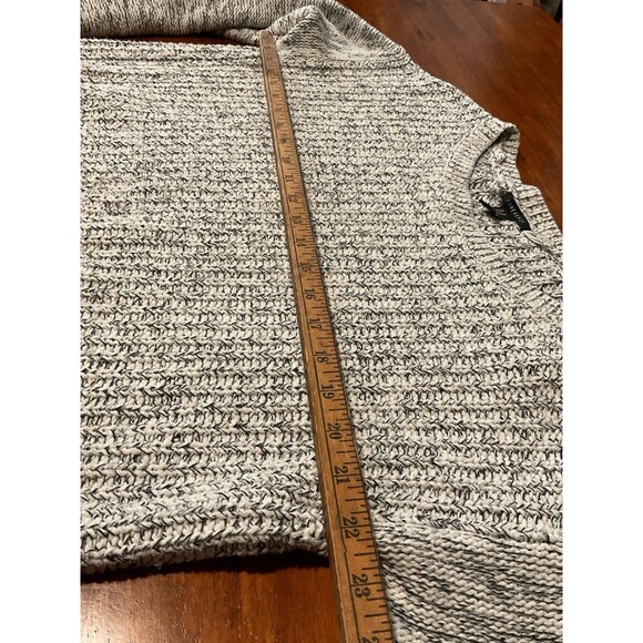 Women’s Sweater Medium Crop Gray Forever 21 Knit Long Sleeve Top Winter - Picture 7 of 9
